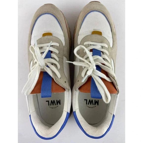 Madewell Kickoff Trainer Sneakers Colorblock Leather & Suede Womens 10 Mens 8.5 - Picture 6 of 12